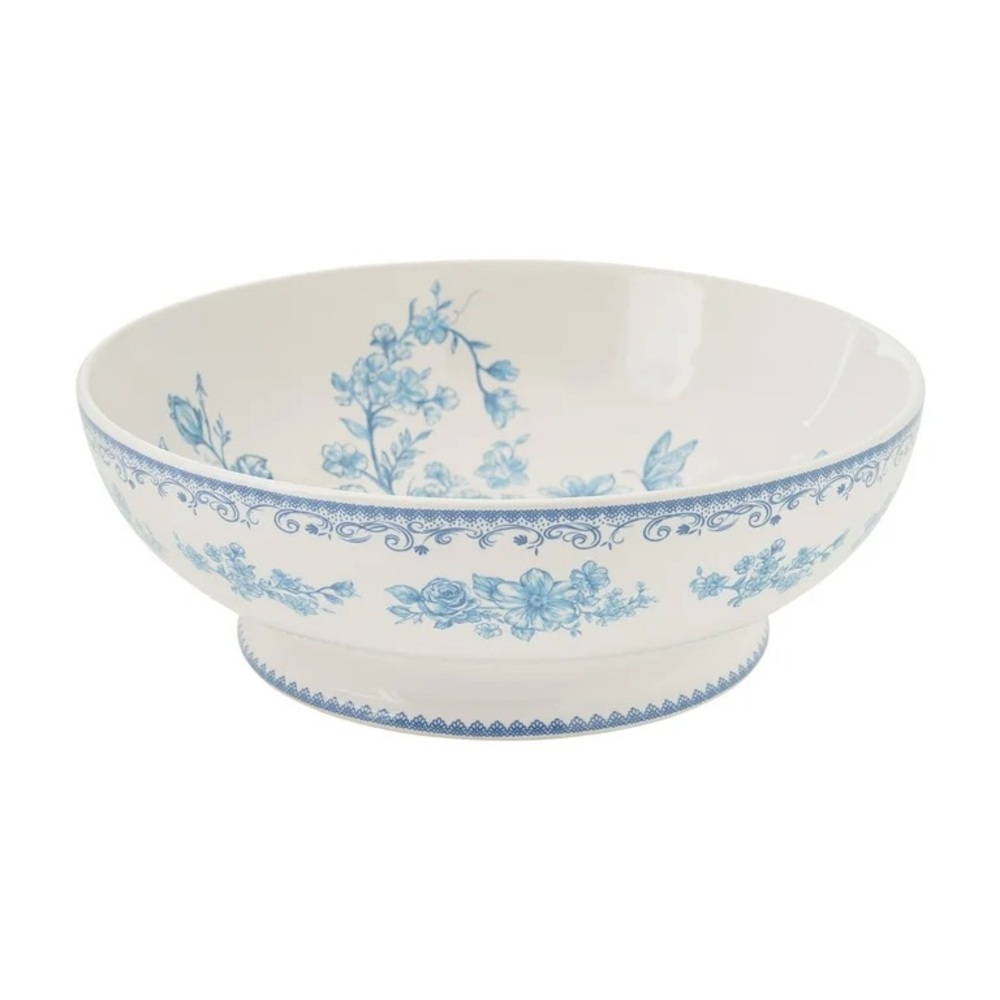 The Pioneer Woman Agatha Serving Blue Floral  Bowl